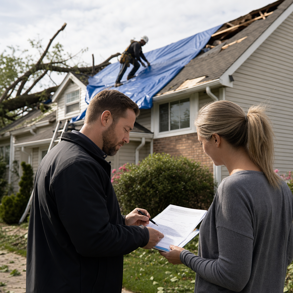 Emergency Tarping and Roof Repair Pricing Guide for Blue Bell, PA | North Star Roofing -