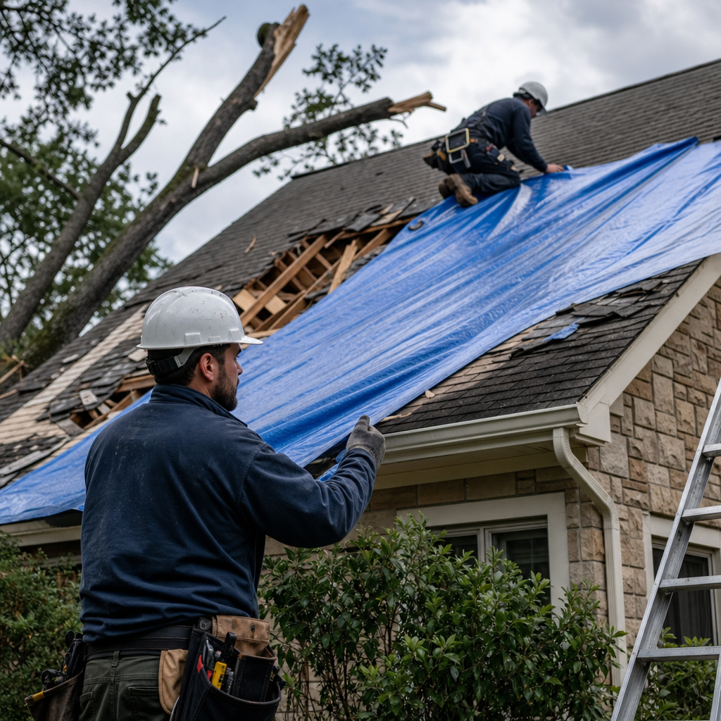 Emergency Tarping and Roof Repair Pricing Guide for Blue Bell, PA | North Star Roofing -